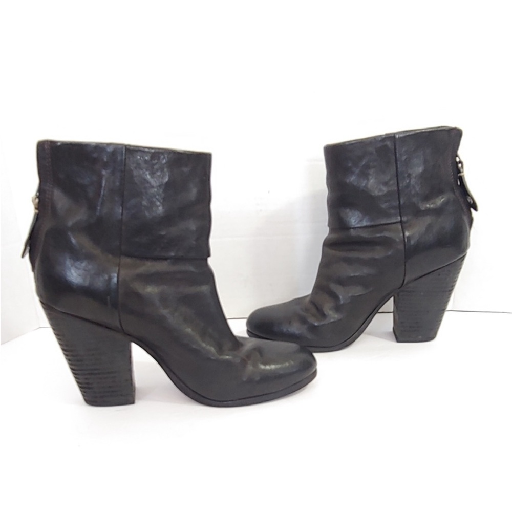 Rag & Bone Newbury Black Heeled Boots